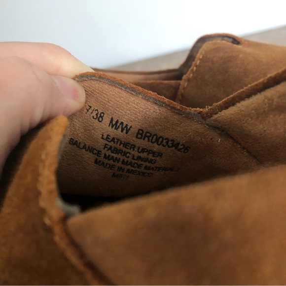 New Born Teresa Rust Distressed Leather Slip On Comfort Loafer Shoes - Picture 8 of 13